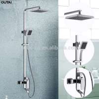 Chrome brass wall mounted Thermostatic Bath & Shower set