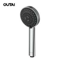 Bath faucet bathroom water saving multi-function handle plated chrome shower head