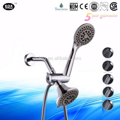 High Pressure Massage Flow or Low Pressure Misting Spray Double Multi-Setting Shower Heads with Rainfall Dual Rain Shower Head S