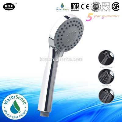 3-settings High Pressure Multi-functions Handheld Shower Head