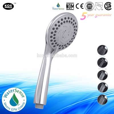 Five function ABS plastic Multi-Function Waterfall Bath Handheld Shower