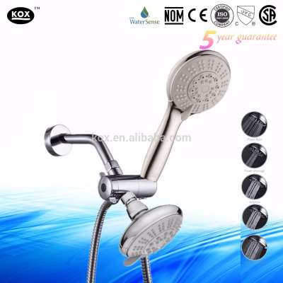 Dual Rain Shower Head System with Detachable Handheld Showerhead - Lifetime Warranty - Double Multi-Setting Shower Heads with Ra